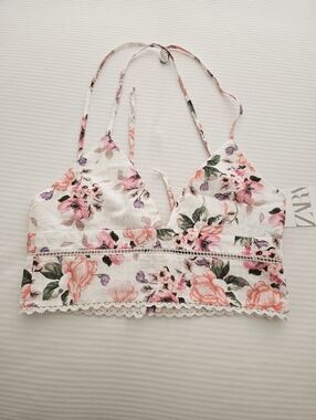 Zara Crop Top Bralette Cross Back NWT SIZE XS